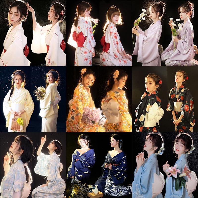 日系 和服 和服女正裝傳統日本可愛少女改良中國風日系和風性感神明少女服裝