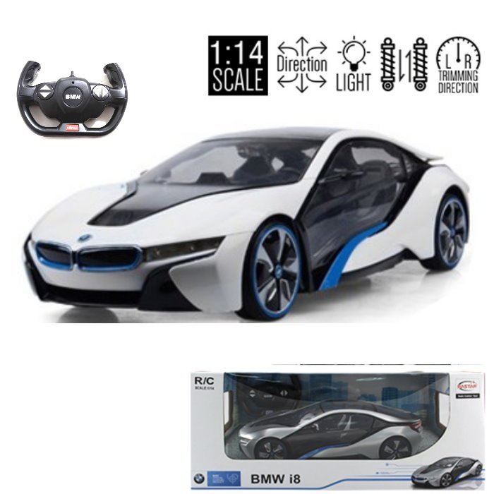 【艾蜜莉生活館】1/14 寶馬BMW I8模型遙控車/1:14搖控車/寶馬 星輝 i8遙控模型車(瑪莉歐公司貨)