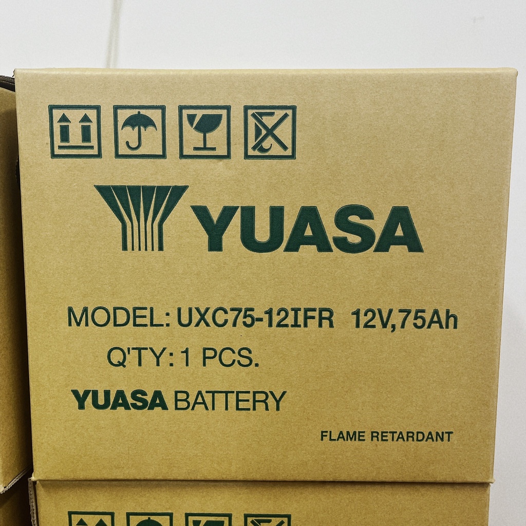 【全電行】YUASA 湯淺 UXC75-12IFR 全新 75AH 放電用 深循環 露營用電池 野外充電 75安培