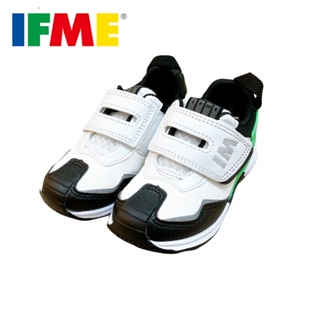 [現貨]IFME-勁步系列 黑白世界-白色 日本機能童鞋 原廠公司貨 運動鞋 布鞋