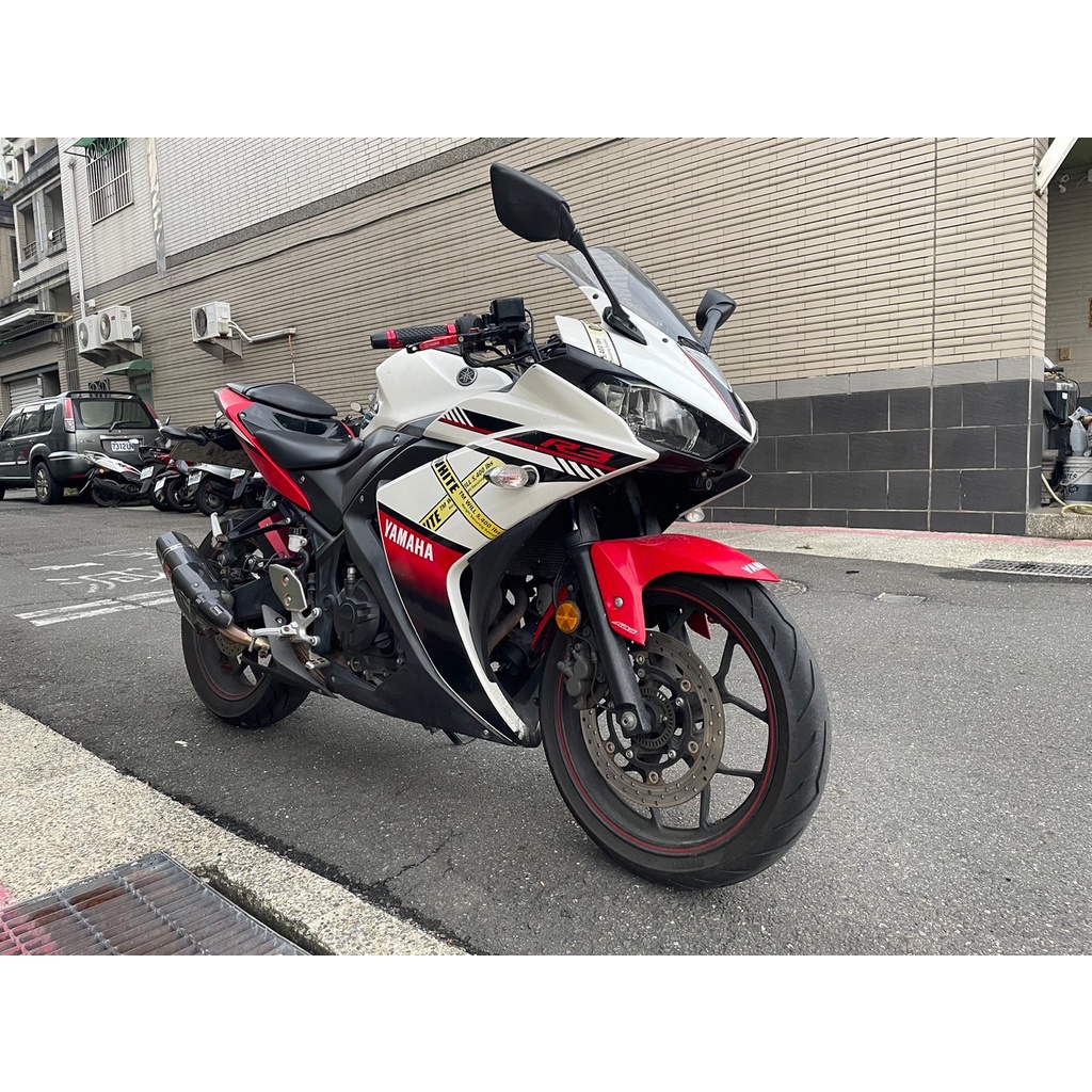 YAMAHA YZF-R3 ABS二手檔車中古車配合全額.超額.學生貸款強力過件白牌黃牌紅牌仿賽街車大型重機滿18即可辦