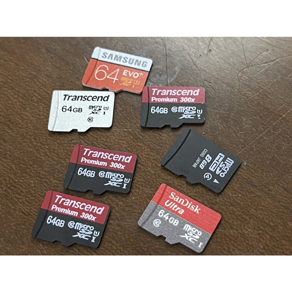 ＂報廢品＂ MICRO SD 記憶卡 8GB 64GB 共7張