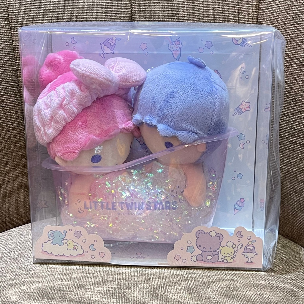 日本進口Sanrio三麗鷗Little Twin Stars雙子星泡澡娃娃