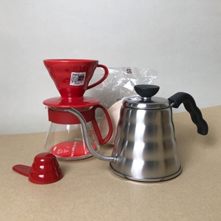 (現貨附發票) V60紅色01磁石濾杯手沖壺組 VDS-3012R 咖啡壺組 手沖器具 咖啡器具 HARIO 日本製