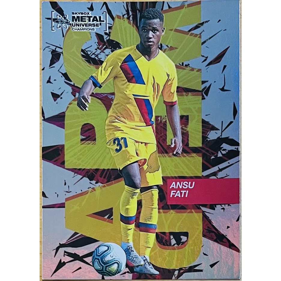 ANSU FATI 特卡 卡達世界盃 西班牙隊 2021 SKYBOX METAL AW-3 ARC WELD