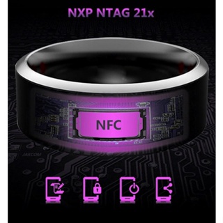 不銹鋼智能戒指 手機標籤智能戒指新款科技NFC穿戴智能戒指