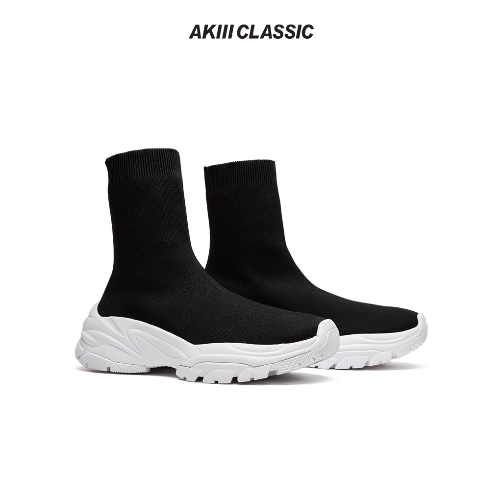 【AKIII CLASSIC】高筒厚底彈力襪套鞋 Chunky socks _Black | 明星代言 韓版 女 中性