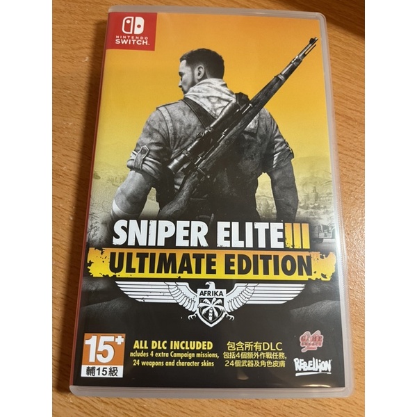 (二手)NS SWITCH 狙擊之神 3 Sniper Elite 3 Ultimate 中文版