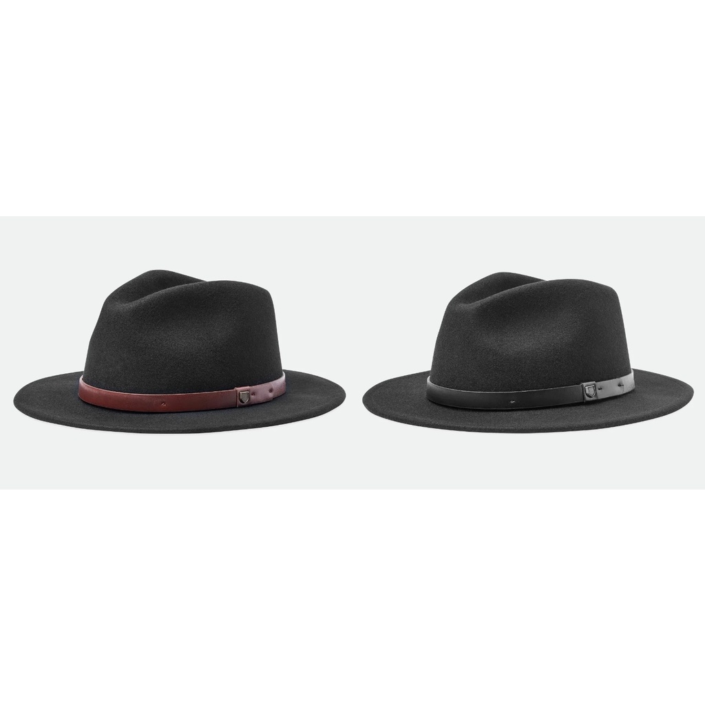 BRIXTON - 經典 LOGO 皮帶 紳士帽 (兩色可選)【Culture】