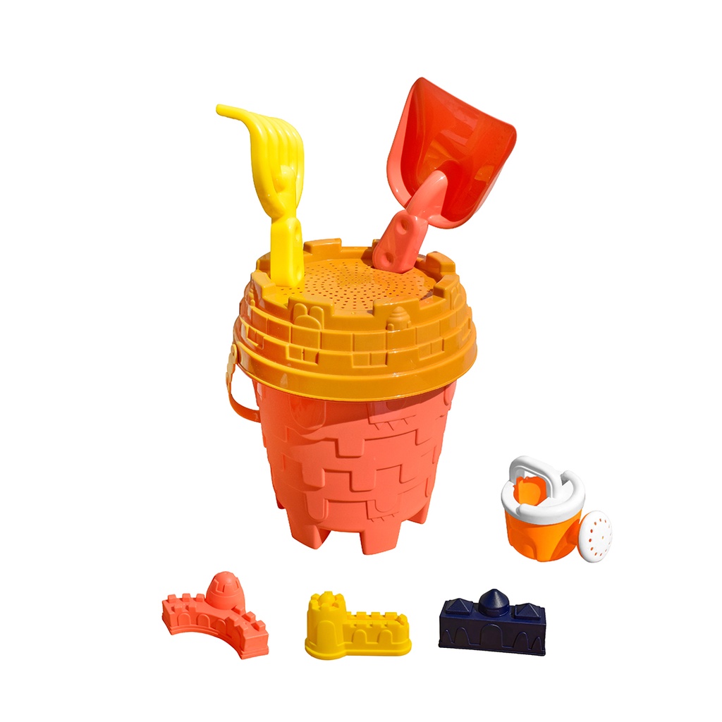 【Healgenart】沙灘城堡套裝組 沙灘桶 城堡桶 挖沙玩具組 沙灘玩具 玩砂組 夏日海灘 玩具城堡組