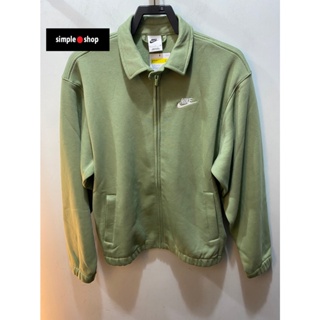 【Simple Shop】NIKE 刺繡 LOGO 教練外套 運動外套 保暖 鋪棉外套 綠色 男款 DX0540-386