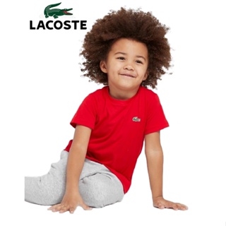 LACOSTE 鱷魚 10A / 10YR 紅色 深藍 小孩上衣 男孩 女孩 小童裝 圓領短袖T恤 圓領衫 素T