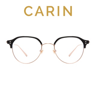 韓國 CARIN 眼鏡 ALEX P C1 (黑/玫瑰金) 眉架 眉框 鏡框 鏡架 【原作眼鏡】