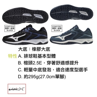 免運 MIZUNO 男款 排球鞋 THUNDER BLADE 3 V1GA217010 V1GA217021 羽球鞋