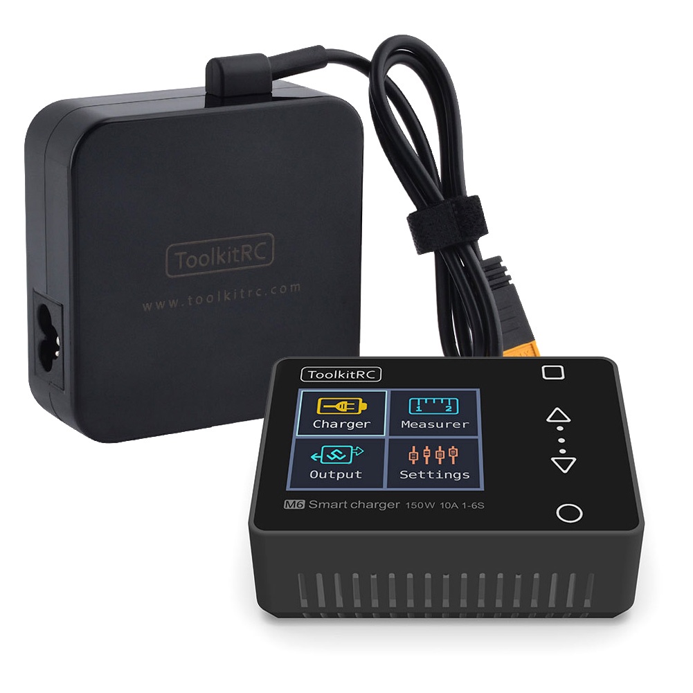 Toolkitrc M6 伺服測試儀工具 150w 10A DC 輸出 1-6s 彩屏多功能充電器和診斷 Rc Lipo
