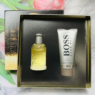 ^大貨臺日韓^ HUGO BOSS 自信BOTTLED 2入禮盒（自信50ml+自信沐浴乳100ml）