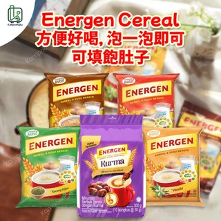麥片 沖泡麥片 燕麥粥 Energen Cereal Kurma Vanilla Cokelat Jahe 10小包