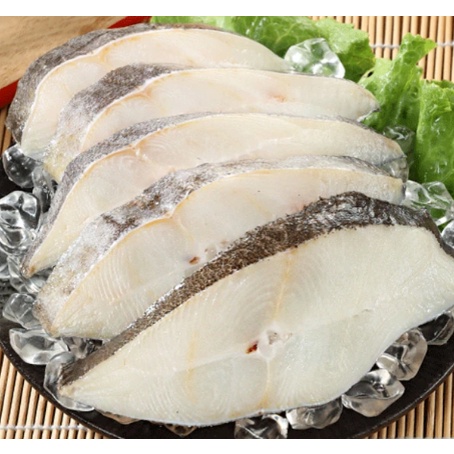 薄冰厚切鱈魚 格陵蘭扁鱈 比目魚 真空包裝 香煎鱈魚蒸魚煎魚海鮮料理