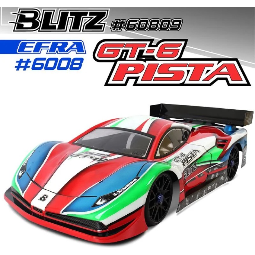 上手遙控模型 泰德BLITZ 60809-10 GT6 PISTA 1/8 GT房車透明車殼組1.0mm