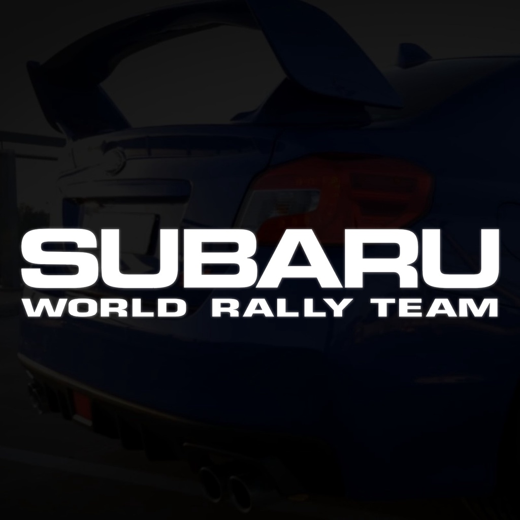 SUBARU WORLD RALLY TEAM 文字 車身貼紙 玻璃貼紙 車窗貼紙 WRX LEVORG IMPREZA