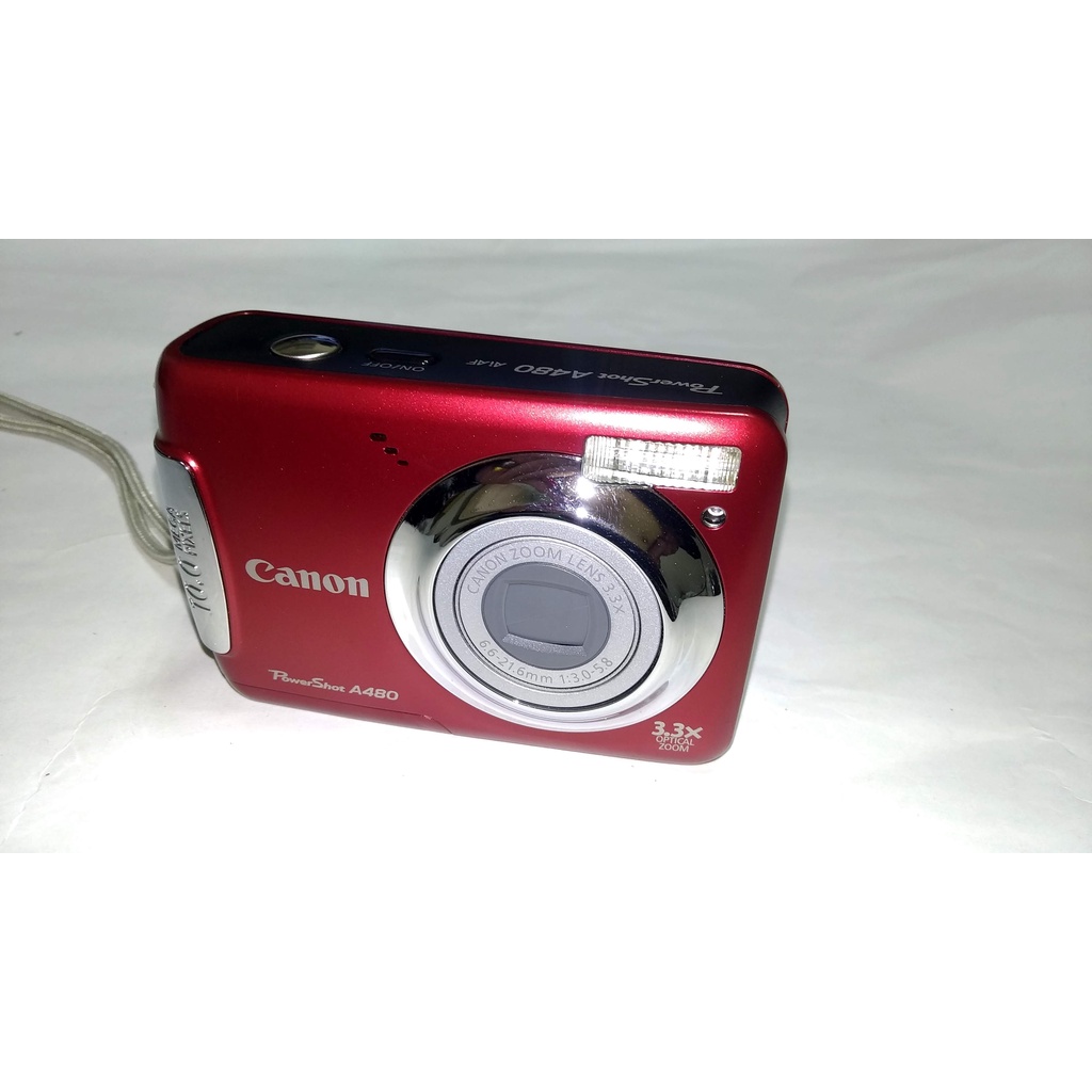 Canon PowerShot A480 F3.0大光圈3.3倍光學超薄數位相機(紅色機)