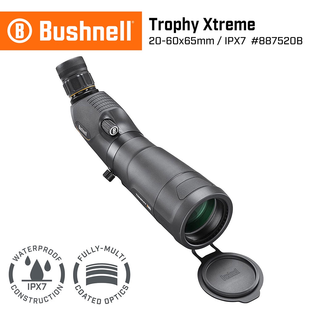 【Bushnell】Trophy Xtreme 20-60x65mm 專業級賞鳥型單筒望遠鏡 887520B 軍用觀靶
