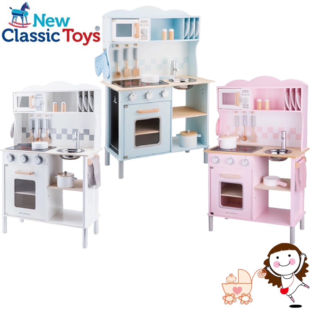 【荷蘭 New Classic Toys】聲光小主廚木製廚房玩具 | 寶貝俏媽咪