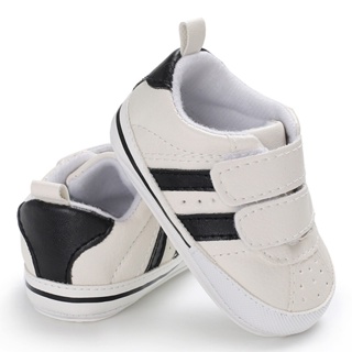 【快速發貨】嬰兒魔術貼白色運動鞋嬰兒鞋學步鞋 prewalker