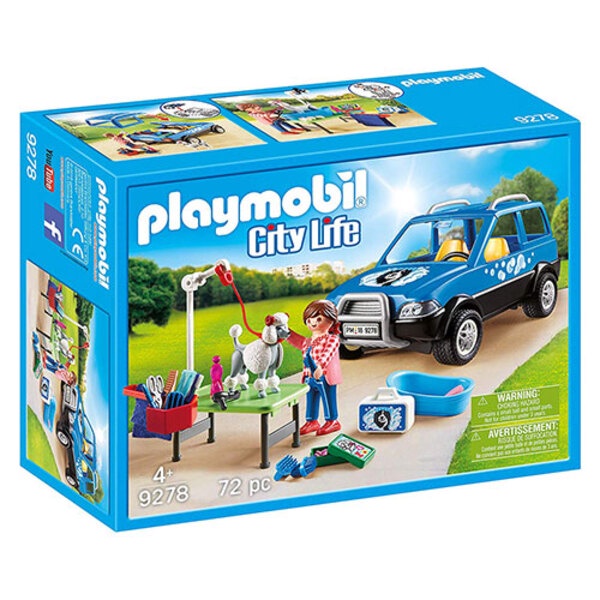 Playmobil 9278 摩比 城市 隨行狗狗美容師 原價1095元 A2