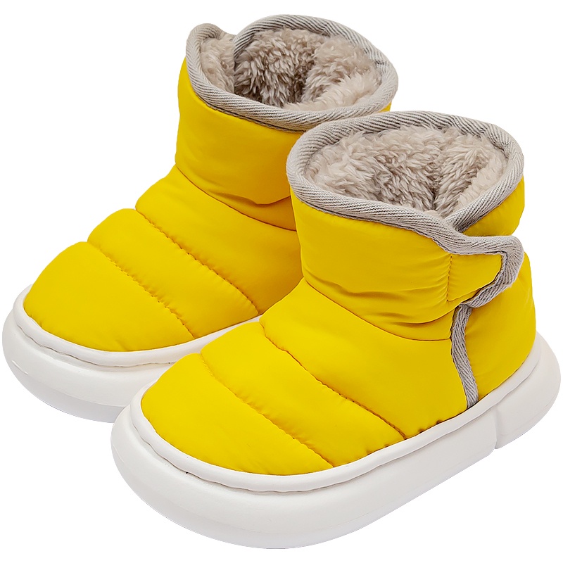 幸福瑪麗兒童短靴冬季寶寶短靴男童2022新款嬰幼兒棉鞋女童冬鞋加絨防滑