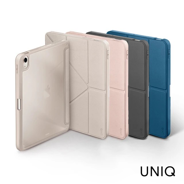 【通通買3C】UNIQ iPad Air4/5 Pro11 iPad10 Moven 抗菌磁吸帶筆槽透明平板保護套 皮套