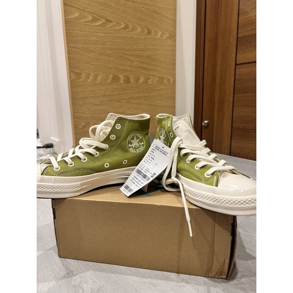 🙋🏻‍♀️Converse All star1970 高筒 帆布鞋 特殊色 蘋果綠 尺碼24 韓國代購購入 全新