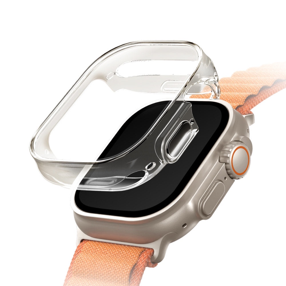 UNIQ Garde全包覆輕薄透明防撞保護框 49mm Apple Watch Ultra錶殼