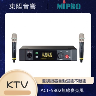 MIPRO-型號ACT-5802 5.8 GHz 雙頻道 數位接收機（無線麥克風）(下單前請先確認）