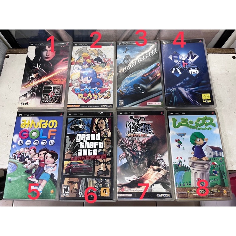 PSP 二手遊戲片  $500