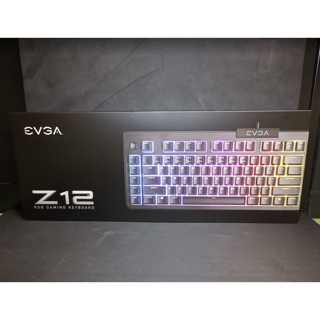 全新✨【EVGA 艾維克】Z12 薄膜式鍵盤/有線/中文/專用媒體鍵/防撥水/5區Rgb