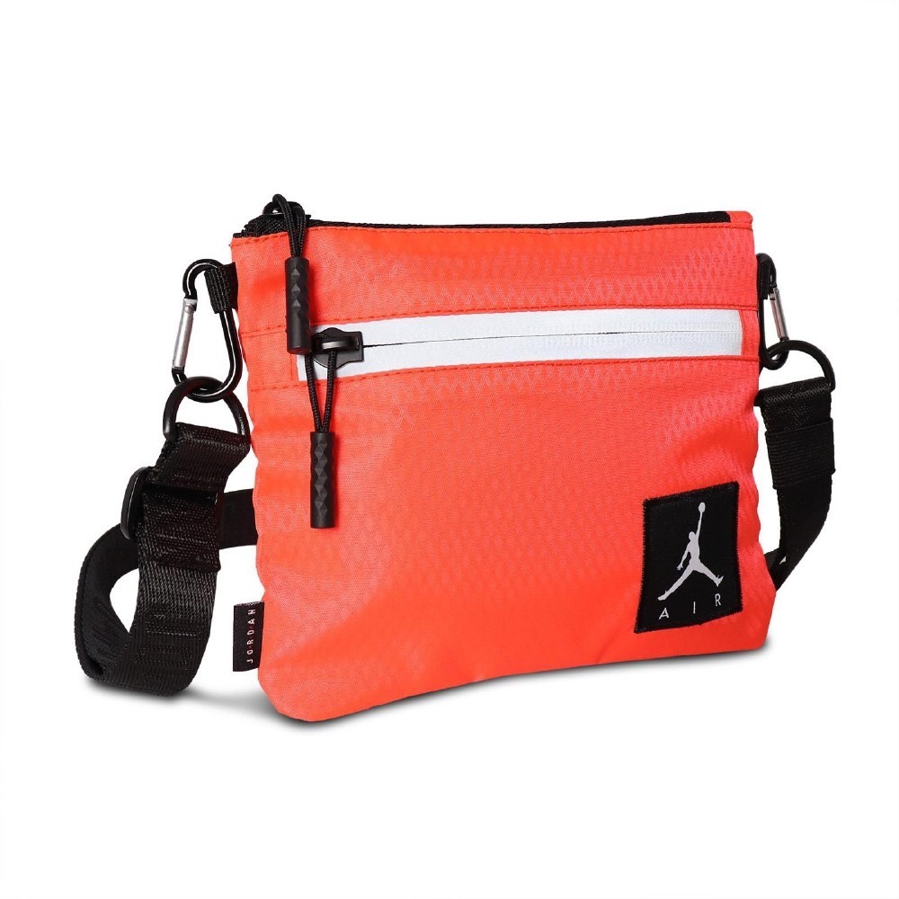 Nike 斜背包 AJ Shoulder Bag 男女款 喬丹 飛人 外出 輕便 小包 橘  JD2123011GS0