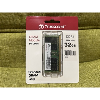 創見 Transcend DDR4 2666MHz 32GB SODIMM 工業級高可靠記憶體 TS4GSH64V6E