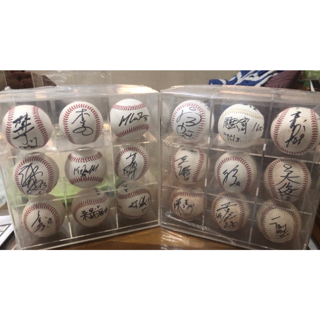 客製化 壓克力展示盒 9格開門 1-373 適用棒球 生態球 盒玩 擺放 收藏 防塵