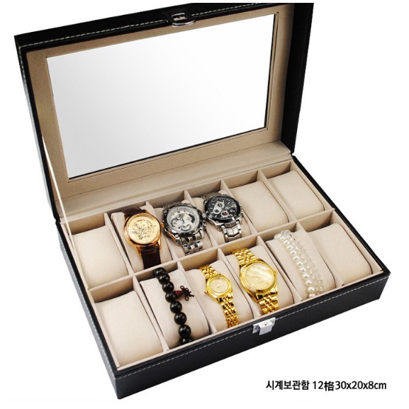 【手錶盒12格下標區】手錶收納盒 飾品盒 手錶收藏盒6格3格20格高質感手錶盒手錶收納盒珠寶盒首飾盒3位6位12位20位
