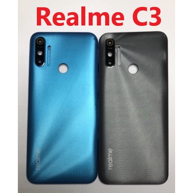 RealmeC3 Realme C3 電池背蓋 帶電源鍵 帶音量鍵 帶鏡頭框 電池蓋 背蓋 玻璃背蓋 後蓋 台灣現貨