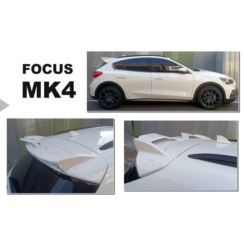 》傑暘國際車身部品《全新 福特 FOCUS MK4 Active 5D 低配款 5門 懸浮 後掠式 尾翼 後擾流