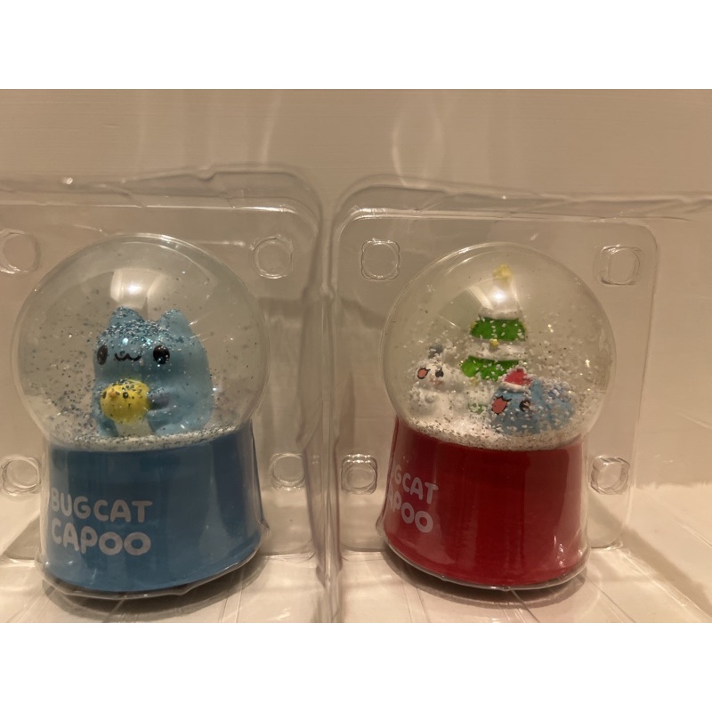 咖波造型水晶球-經典聖誕2款1組