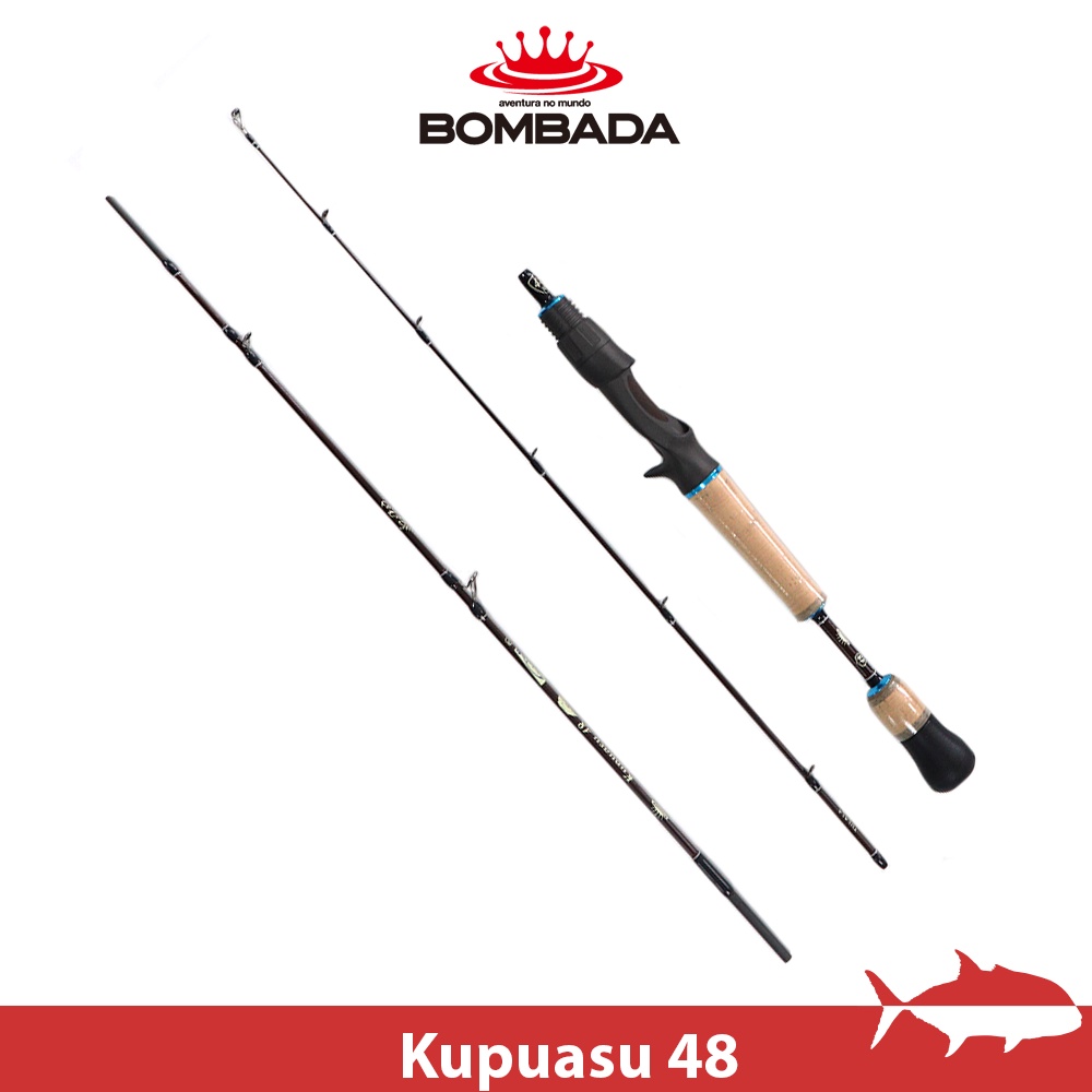 【搏漁所釣具】 Tulala X Bombada 48 極輕槍柄旅行竿 3本 聯名款 Kupuasu 收納長56.5cm