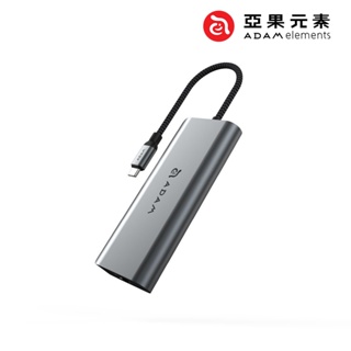 【ADAM 亞果元素】USB-C 4K 六合一集線器(CASA HUB A01s)｜多功能 讀卡機 集線器