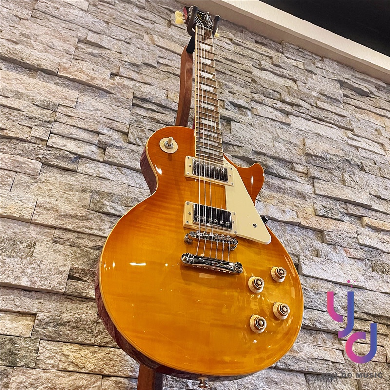 Gibson Epiphone Les Paul Standard 50s 電 吉他 檸檬漸層 虎紋 終身保固