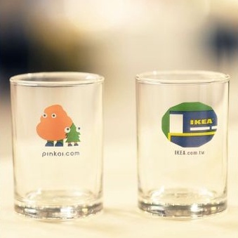 全新┋IKEA X Pinkoi 聯名獨家設計啤酒杯 玻璃杯兩入組