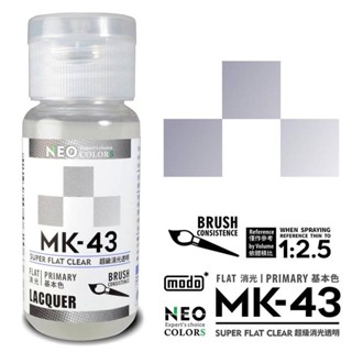 墨菲模型 modo 摩多製漆 NEO MK43 超級消光透明模型漆