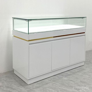 {破損補發}玻璃展示櫃飾品珠寶模型櫃臺臺多功能烤漆現代公司展廳簡約中島櫃 5MYZ
