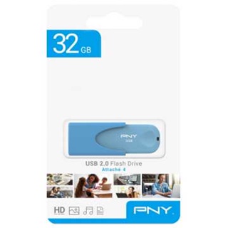 PNY Attache 4 USB 2.0 32G 藍 隨身碟